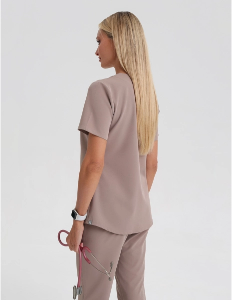 Lekárska blúzka Grace - BEIGE