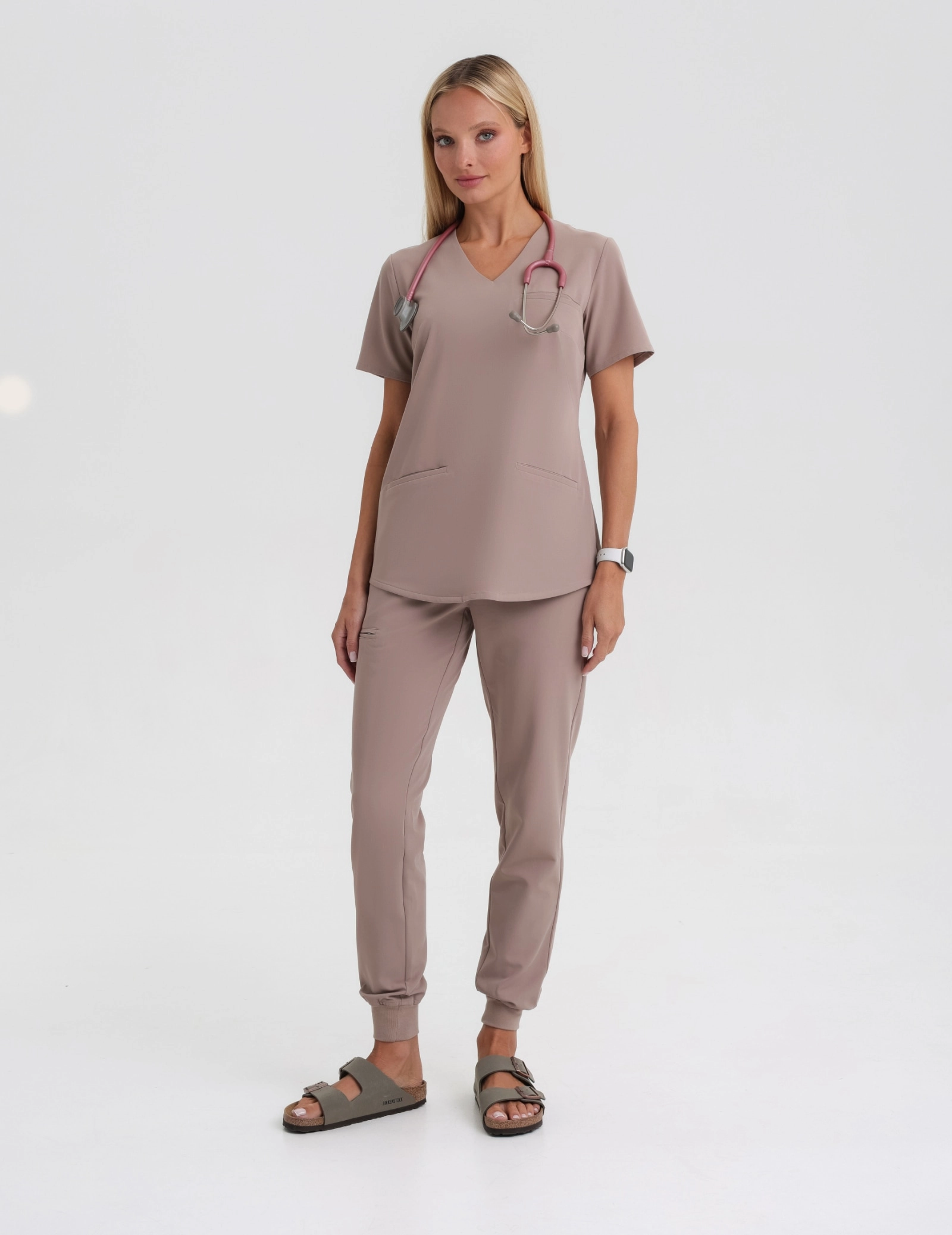 Lekárska blúzka Grace - BEIGE