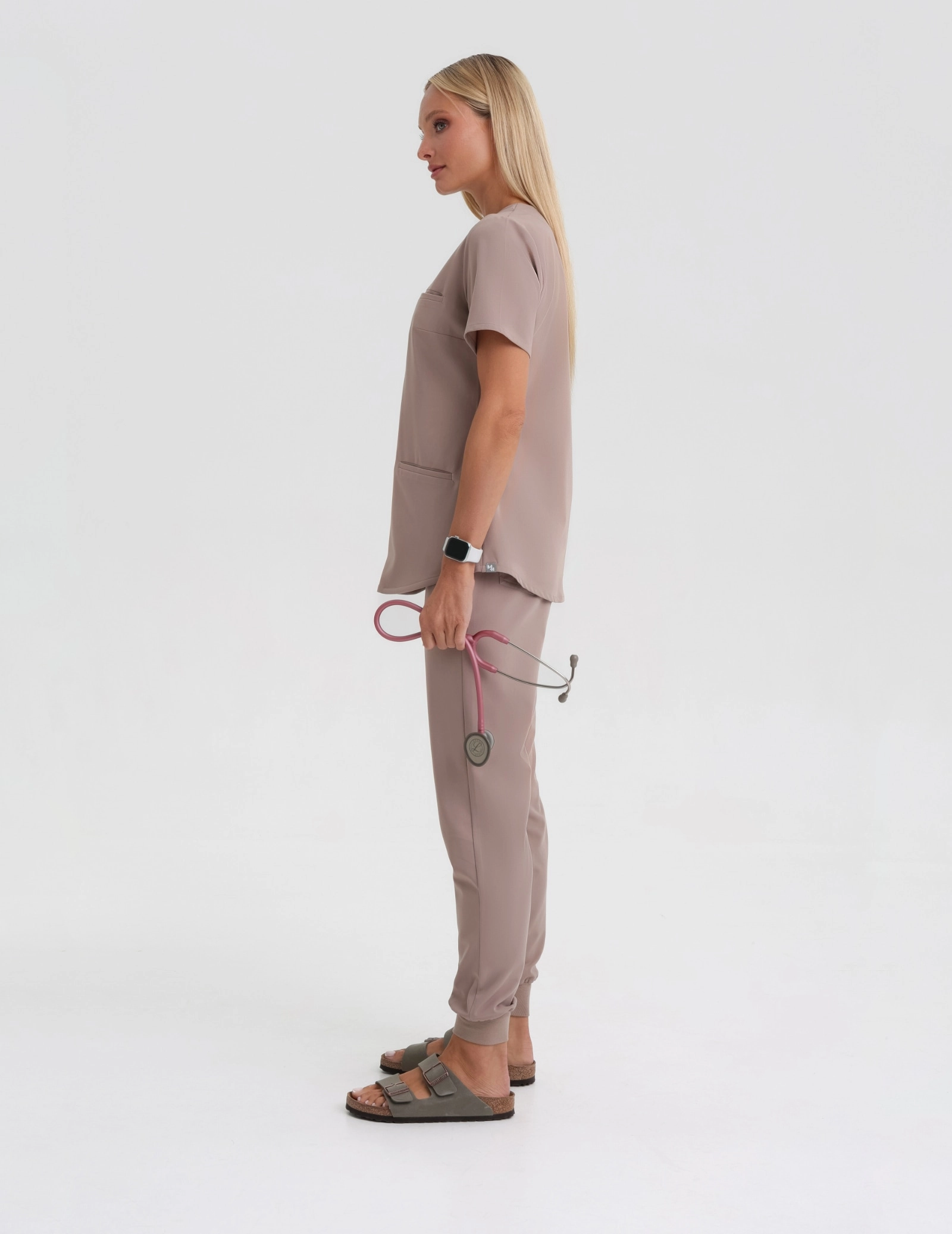 Lekárska blúzka Grace - BEIGE