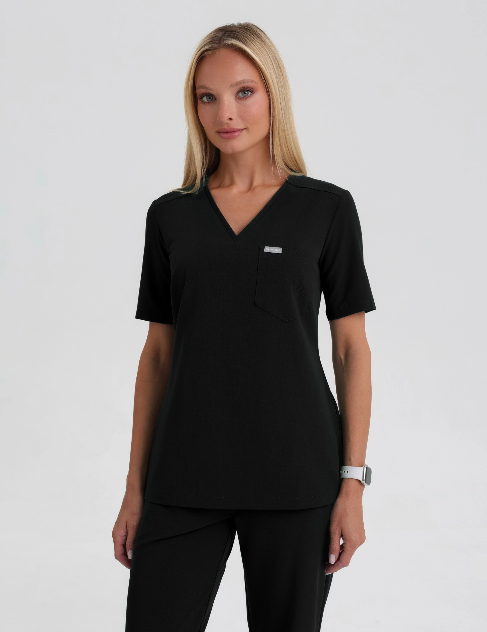 Lekárska Mikina Raya One Pocket - BLACK