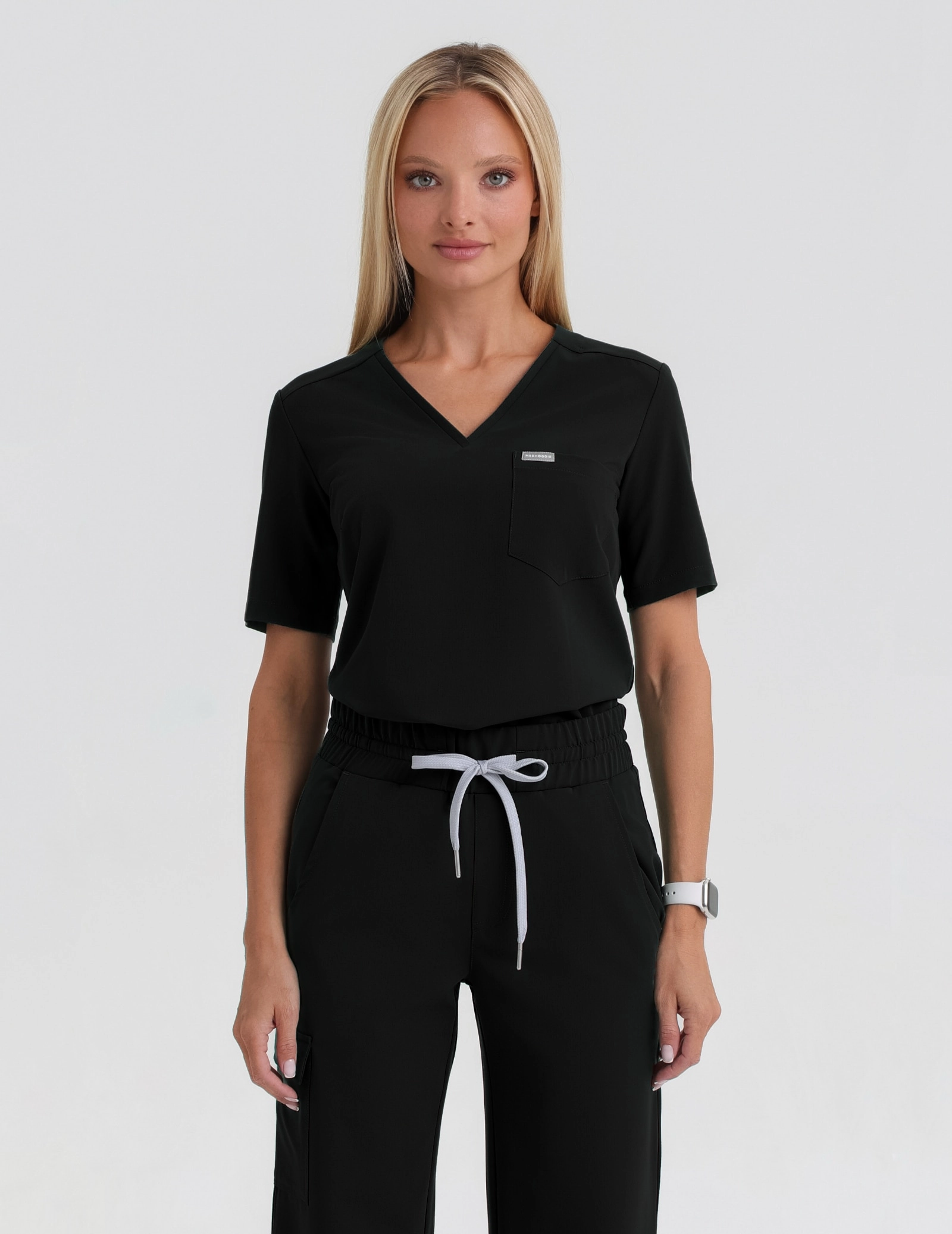 Lekárska Mikina Raya One Pocket - BLACK