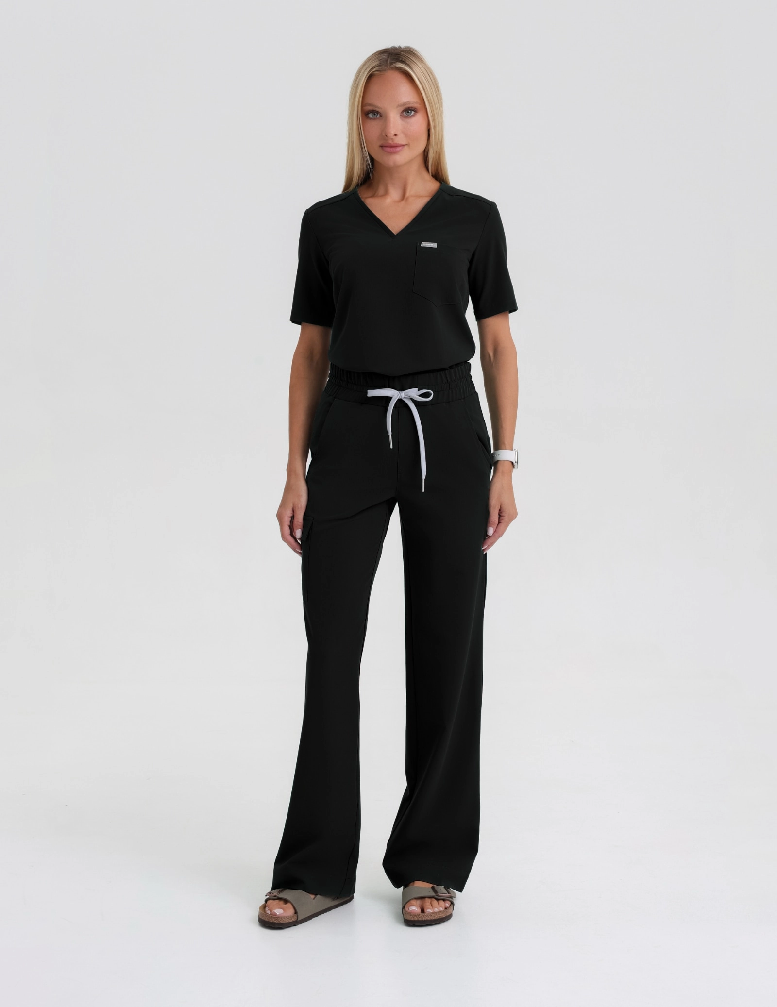 Lekárska Mikina Raya One Pocket - BLACK