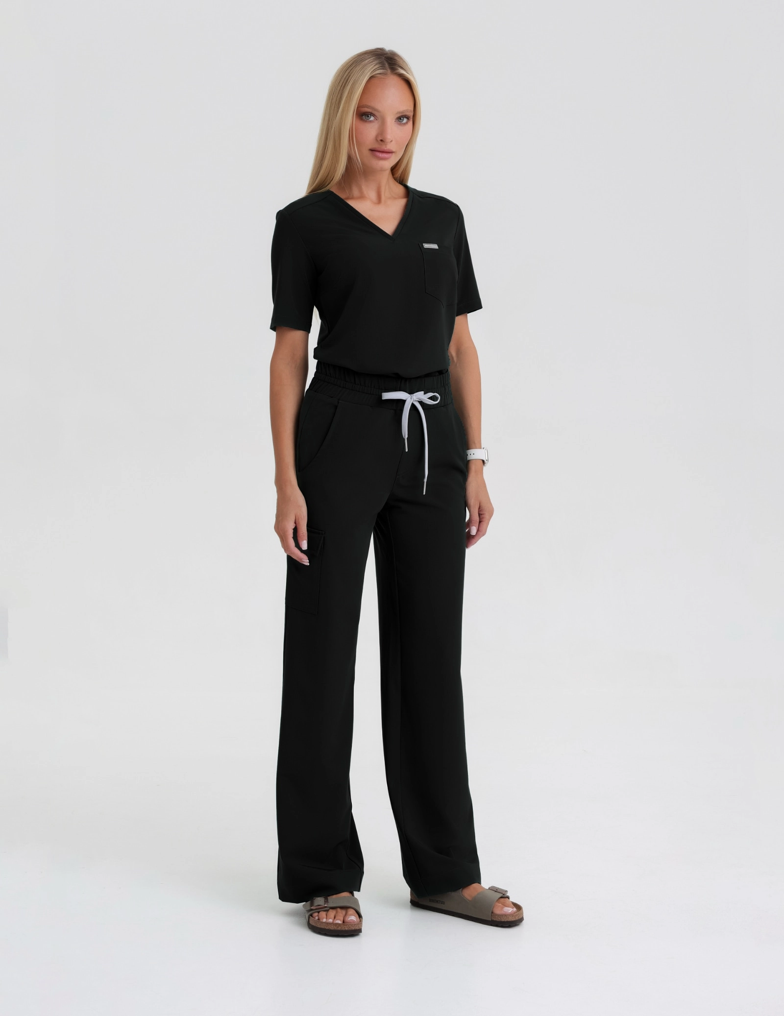 Lekárska Mikina Raya One Pocket - BLACK