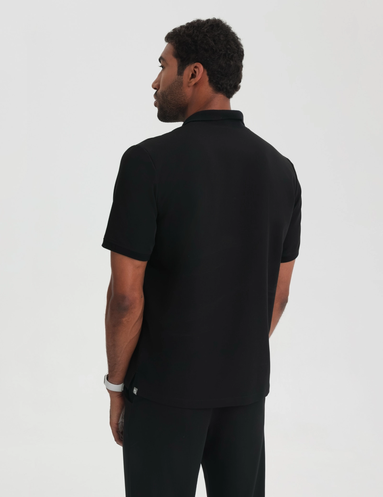 Pánska Lekárska Mikina Polo - BLACK Pánska Lekárska Mikina Polo - BLACK