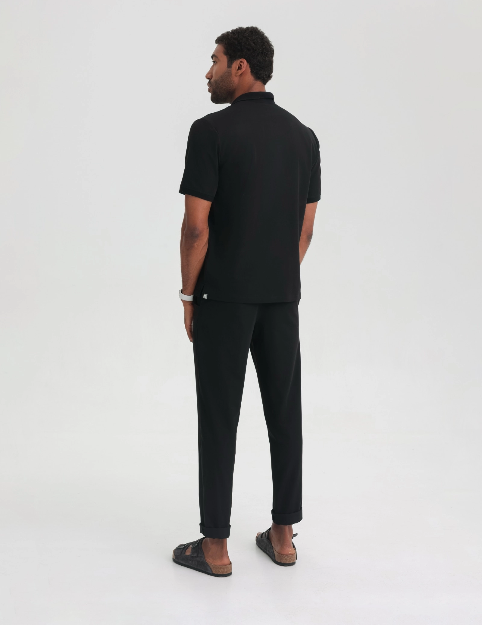 Pánska Lekárska Mikina Polo - BLACK Pánska Lekárska Mikina Polo - BLACK
