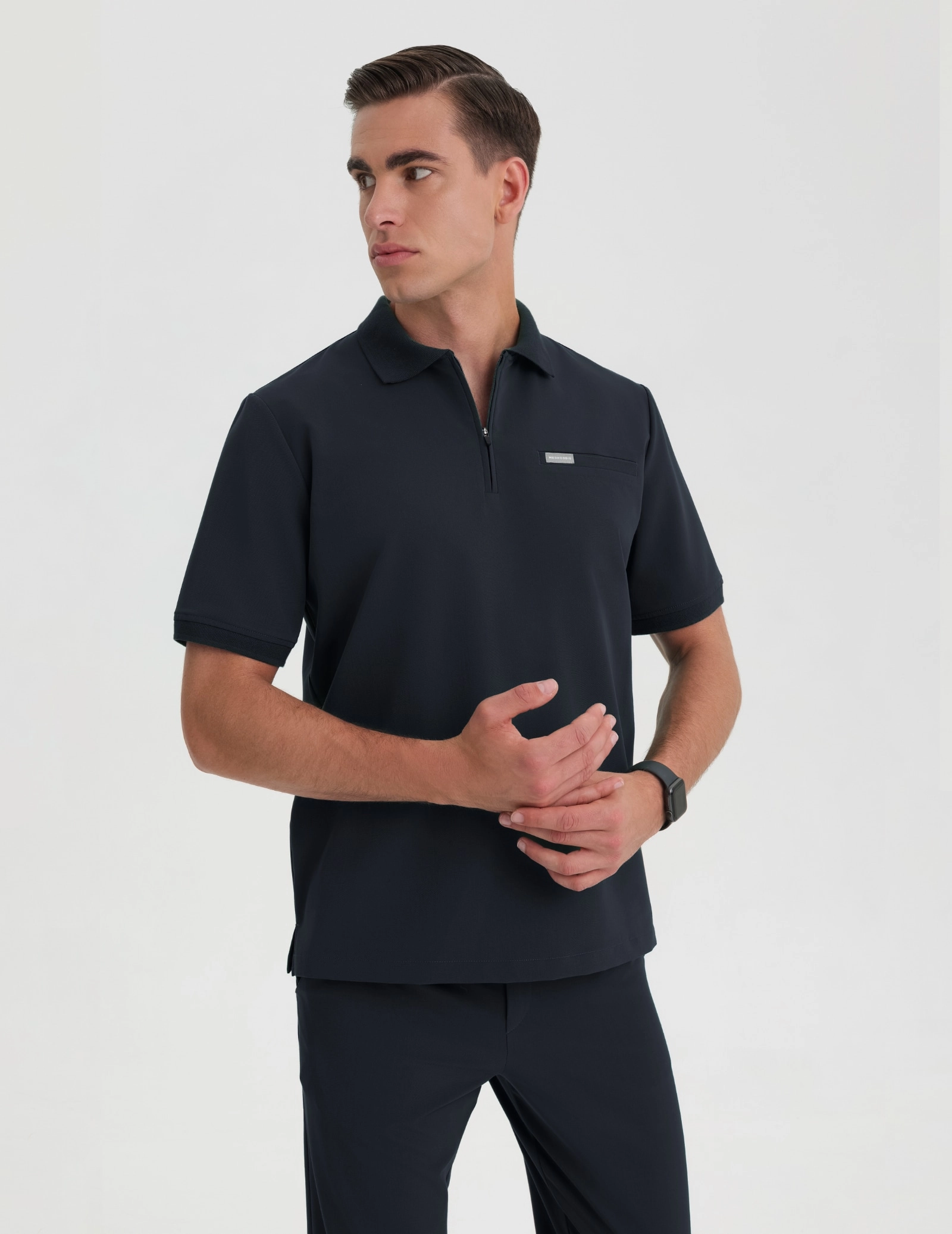 Pánska Lekárska Mikina Polo - MIDNIGHT BLUE Pánska Lekárska Mikina Polo - MIDNIGHT BLUE