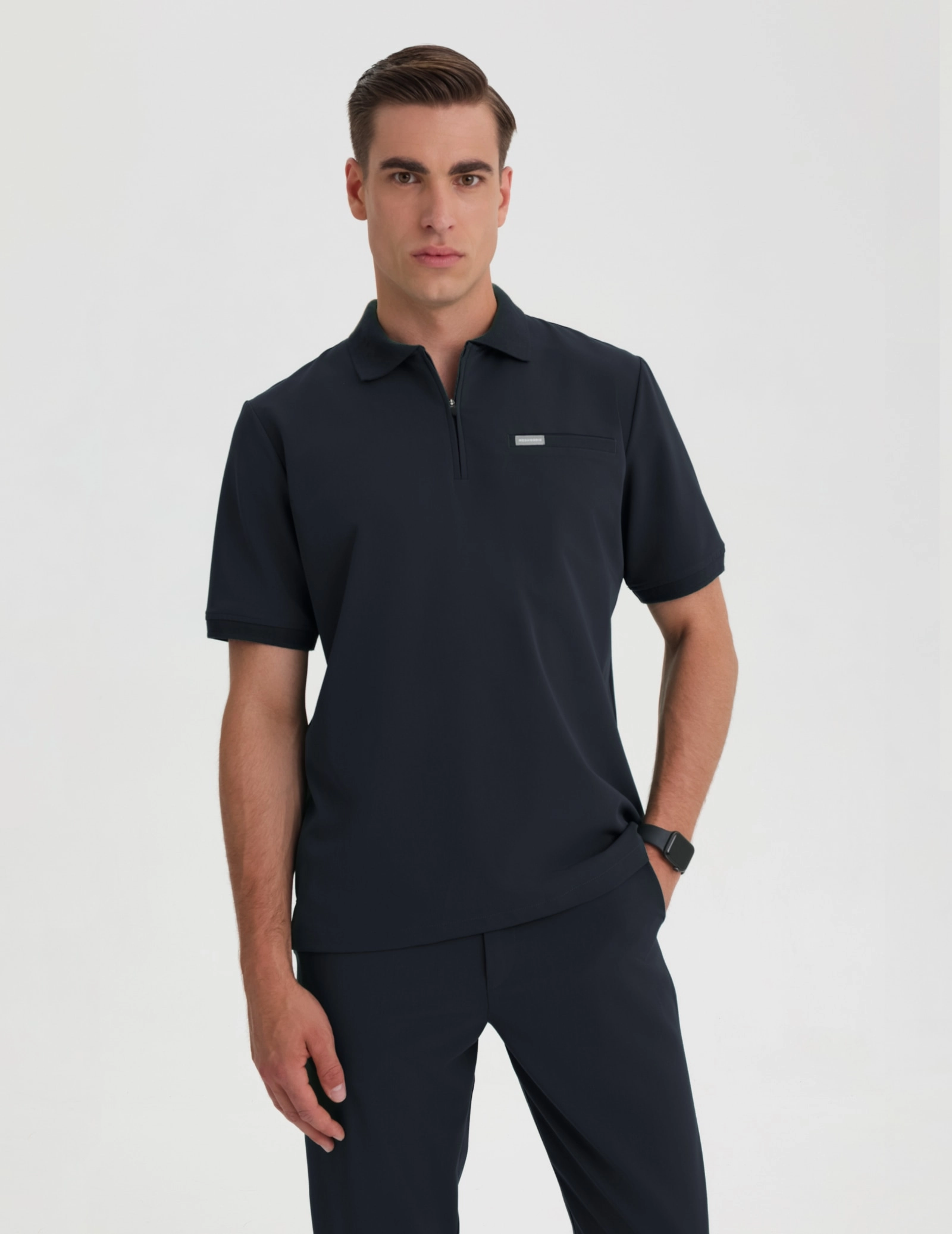 Pánska Lekárska Mikina Polo - MIDNIGHT BLUE Pánska Lekárska Mikina Polo - MIDNIGHT BLUE