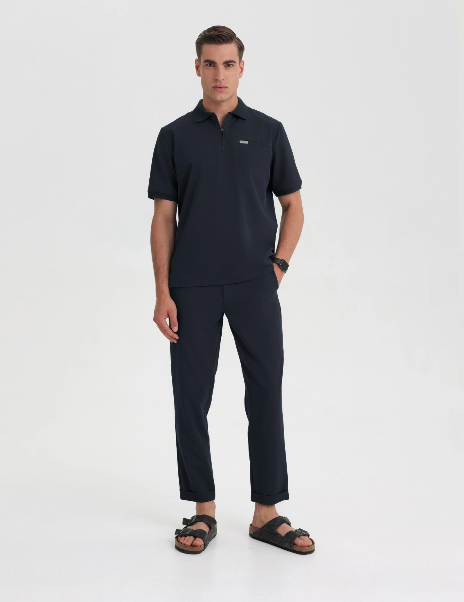 Pánska Lekárska Mikina Polo - MIDNIGHT BLUE Pánska Lekárska Mikina Polo - MIDNIGHT BLUE