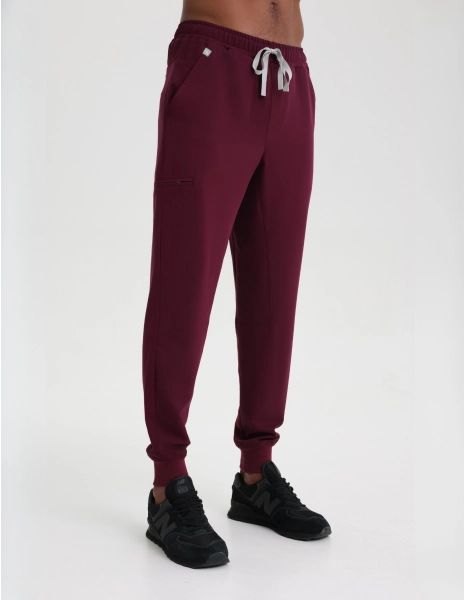 Pánske nohavice Joggers - BURGUNDY