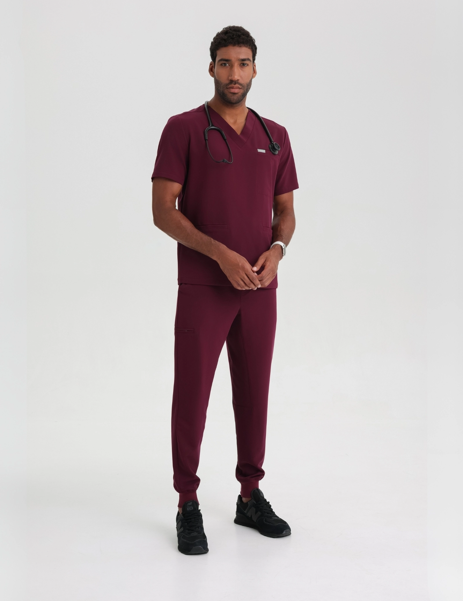 Pánske nohavice Joggers - BURGUNDY