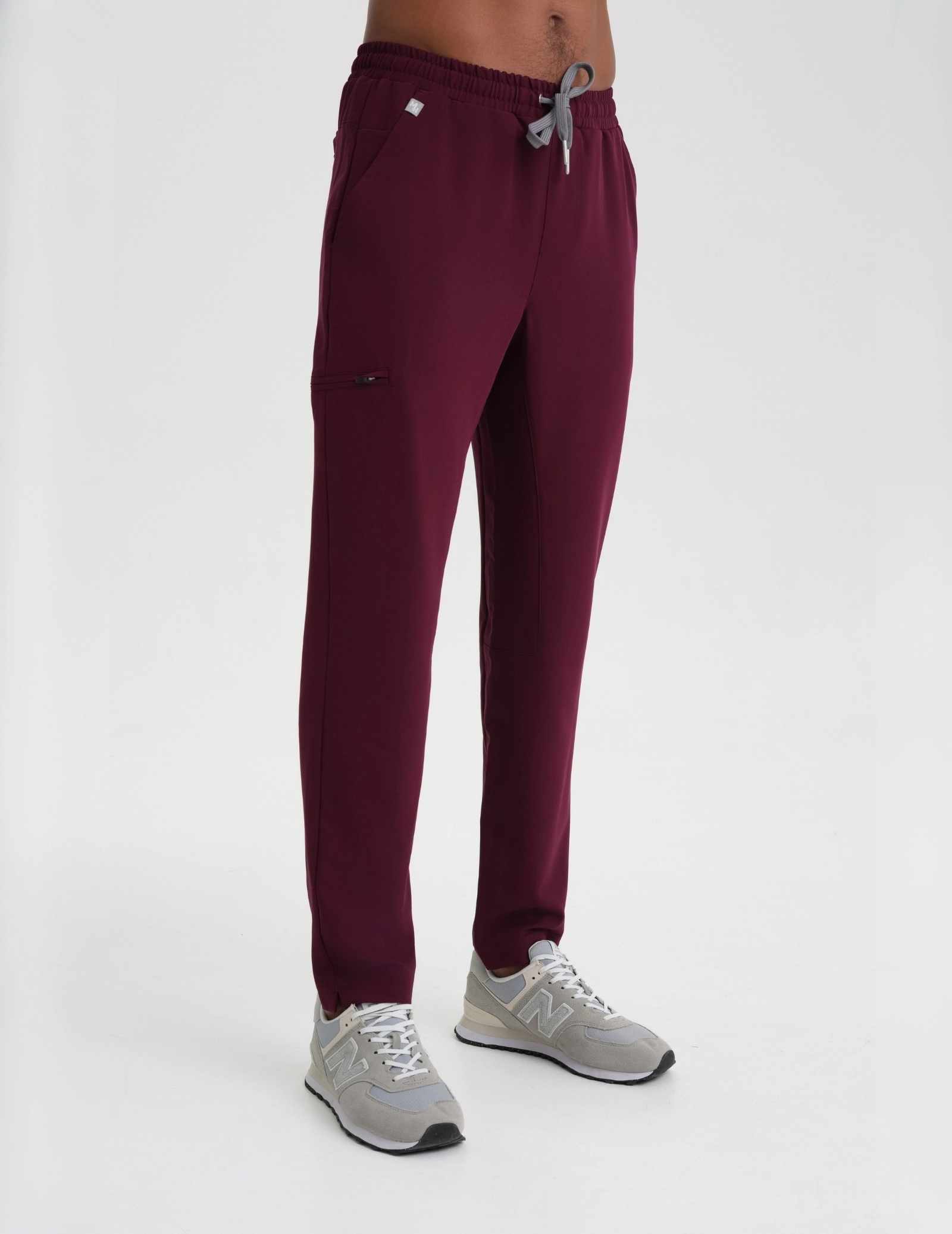 Pánske základné nohavice - BURGUNDY