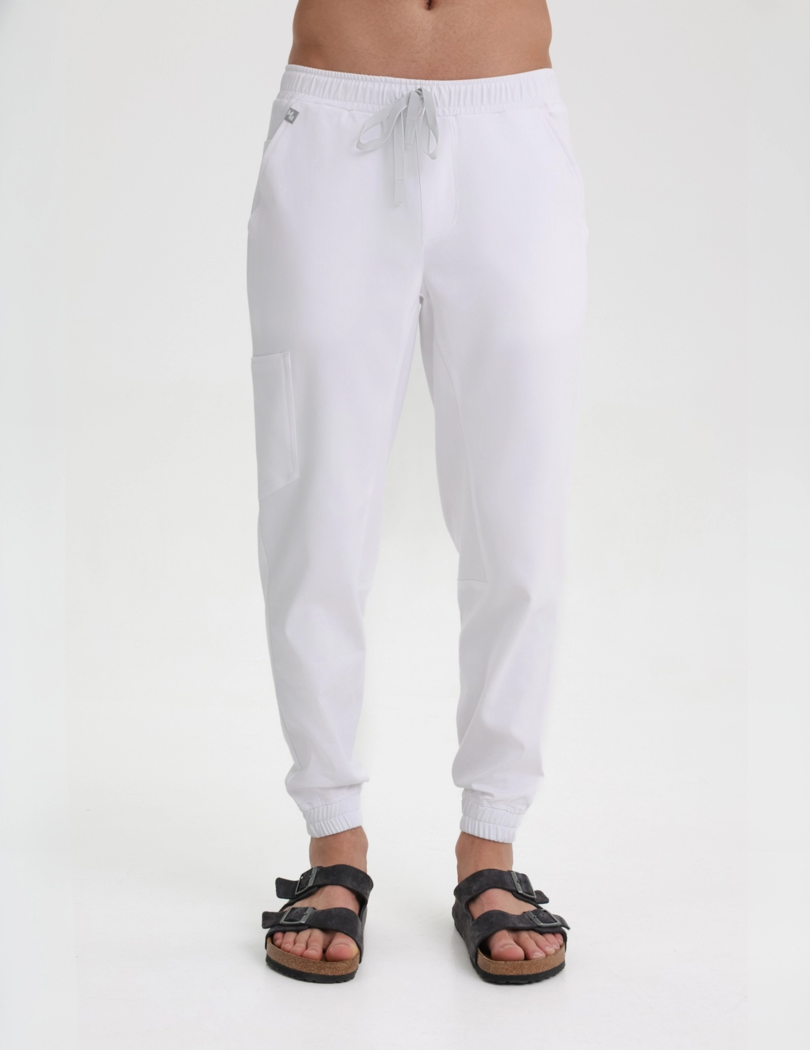 Pánske nohavice Joggers - biele