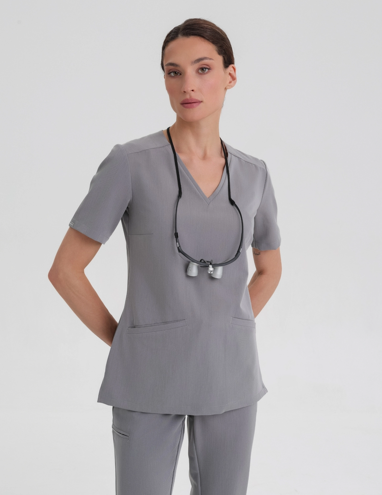 Lekárska Mikina Casy - SHARK GRAY