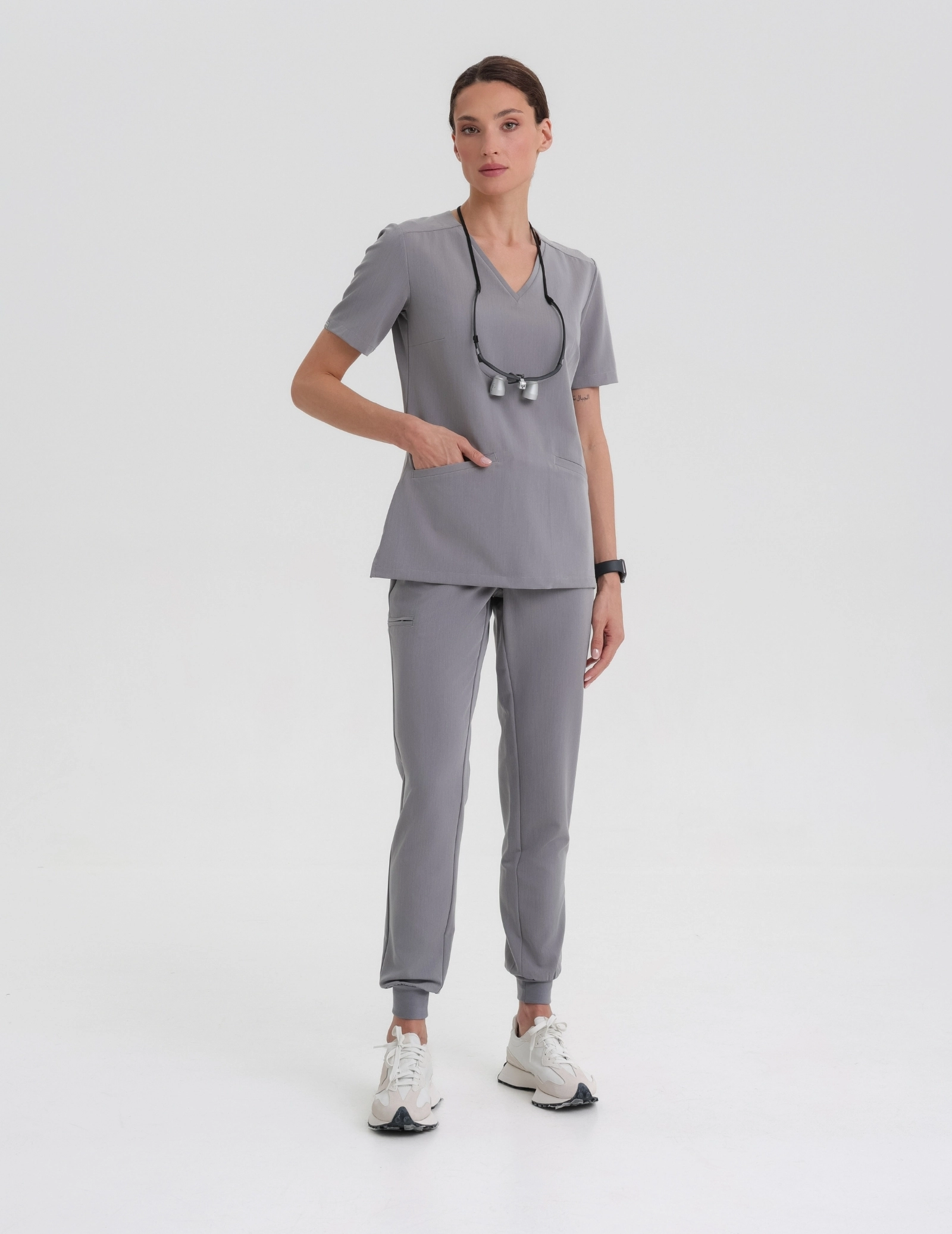 Lekárska Mikina Casy - SHARK GRAY