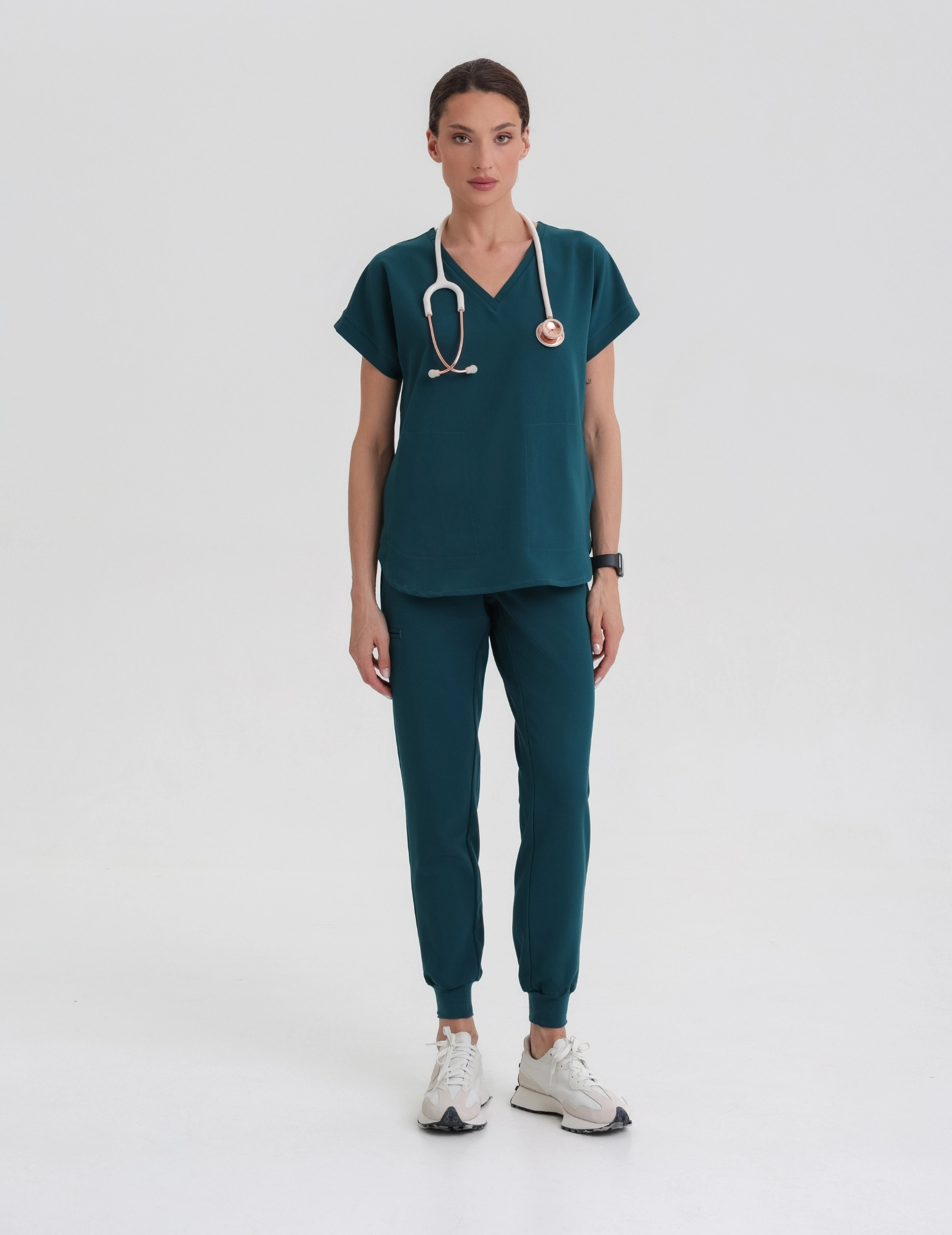 Zdravotnícka mikina Kendall - DEEP GREEN