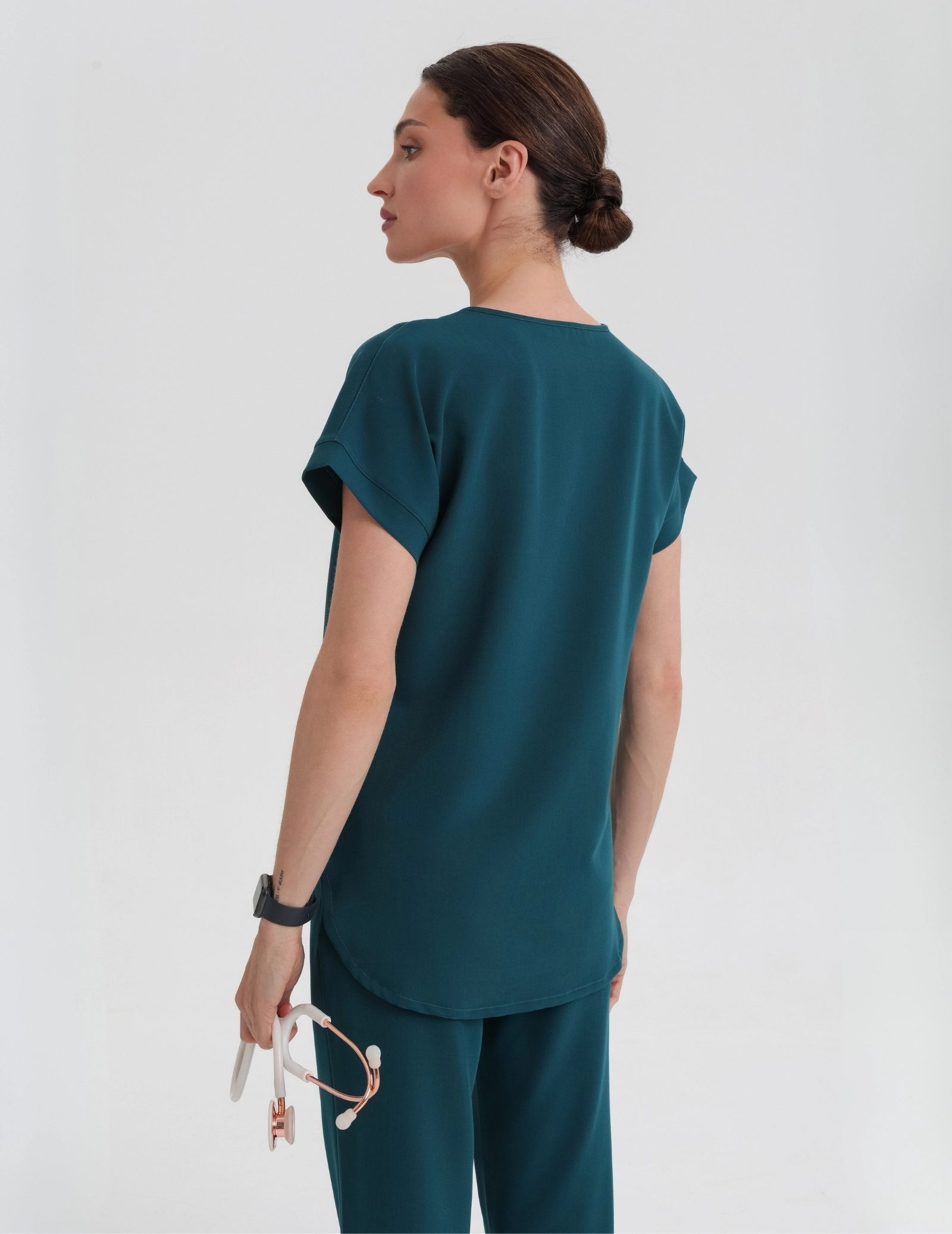 Zdravotnícka mikina Kendall - DEEP GREEN