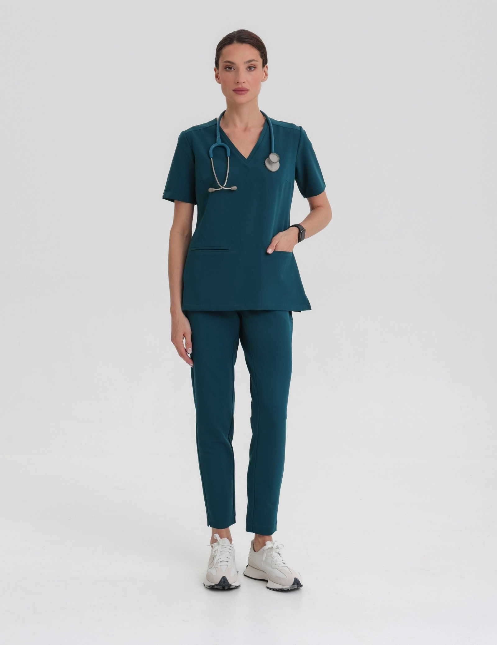 Lekárska Mikina Casy- DEEP GREEN