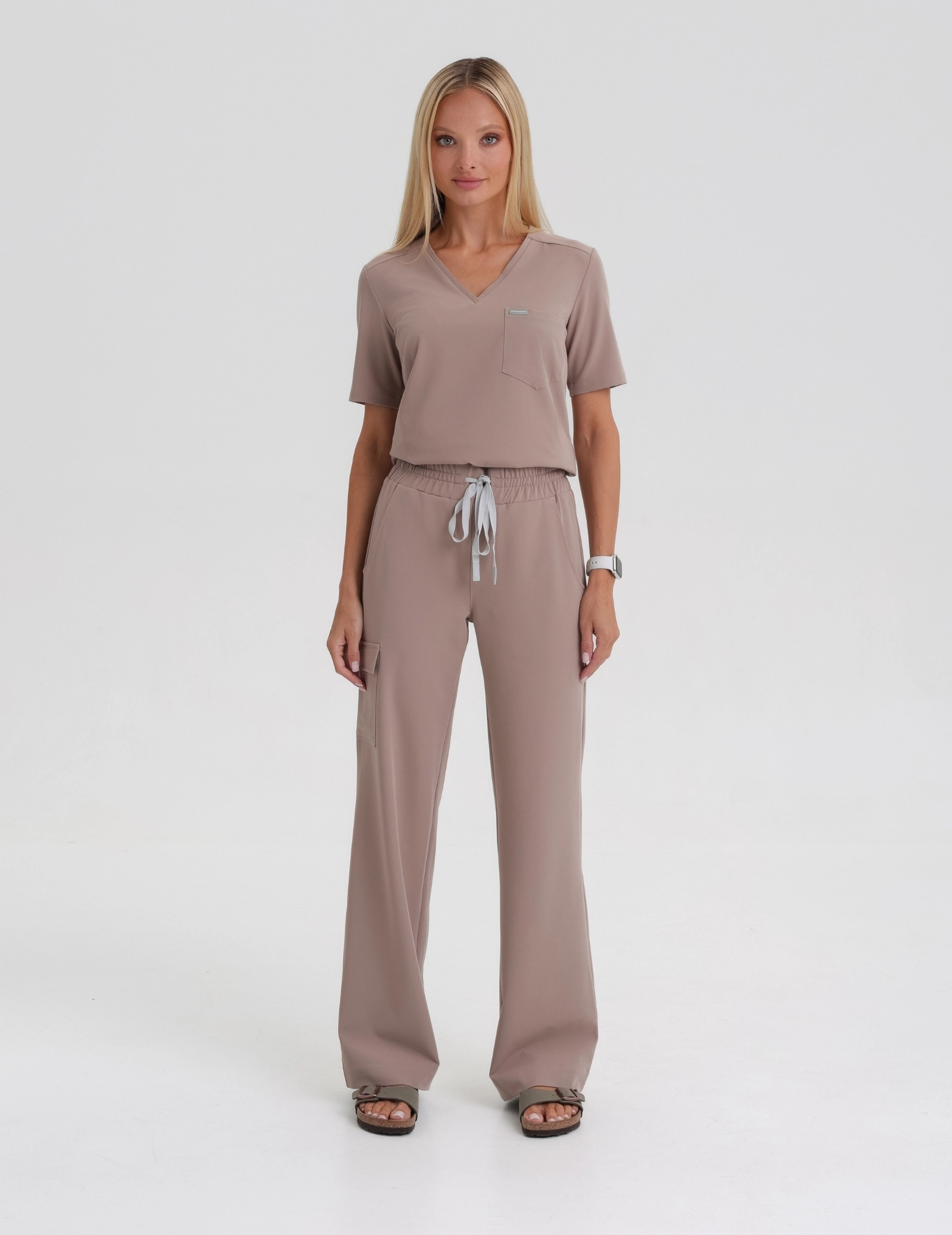 Dámske Lekárske Nohavice Yoga - BEIGE