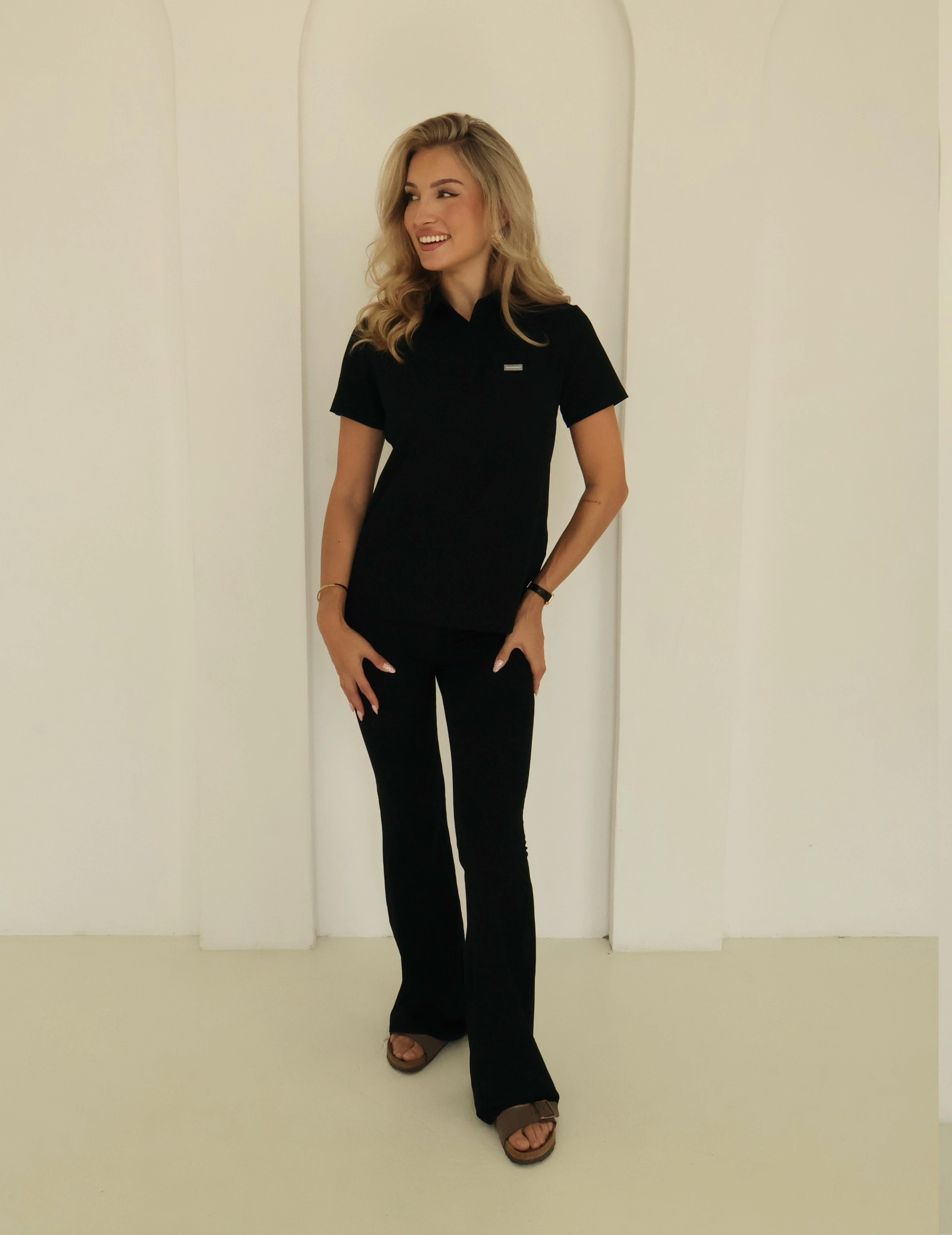 Lekárska Mikina Polo  - BLACK