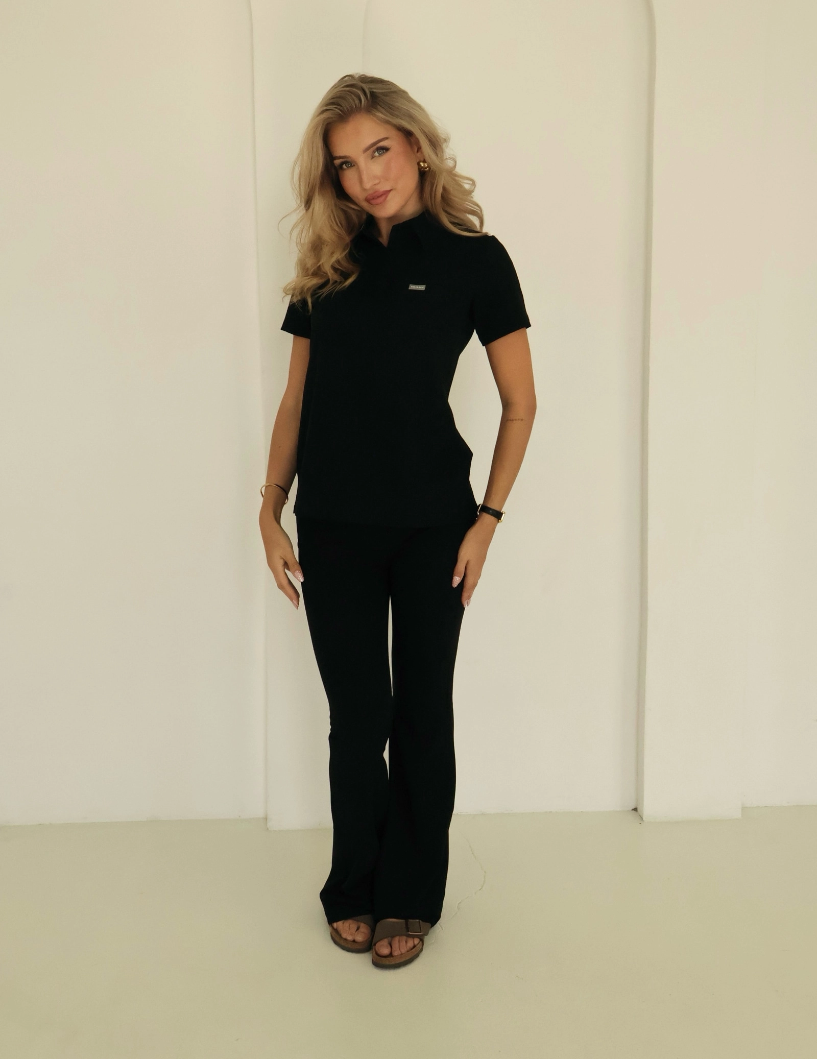 Lekárska Mikina Polo  - BLACK