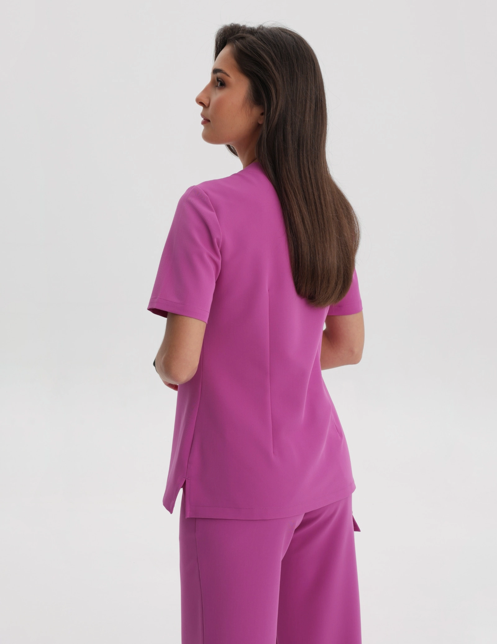 Lekárska Mikina Raya One Pocket - ELECTRIC PINK
