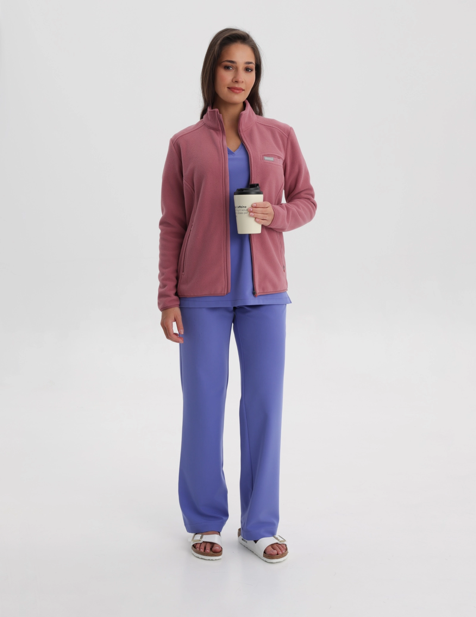 Dámska Fleece Mikina COZY HEAT - WOODROSE