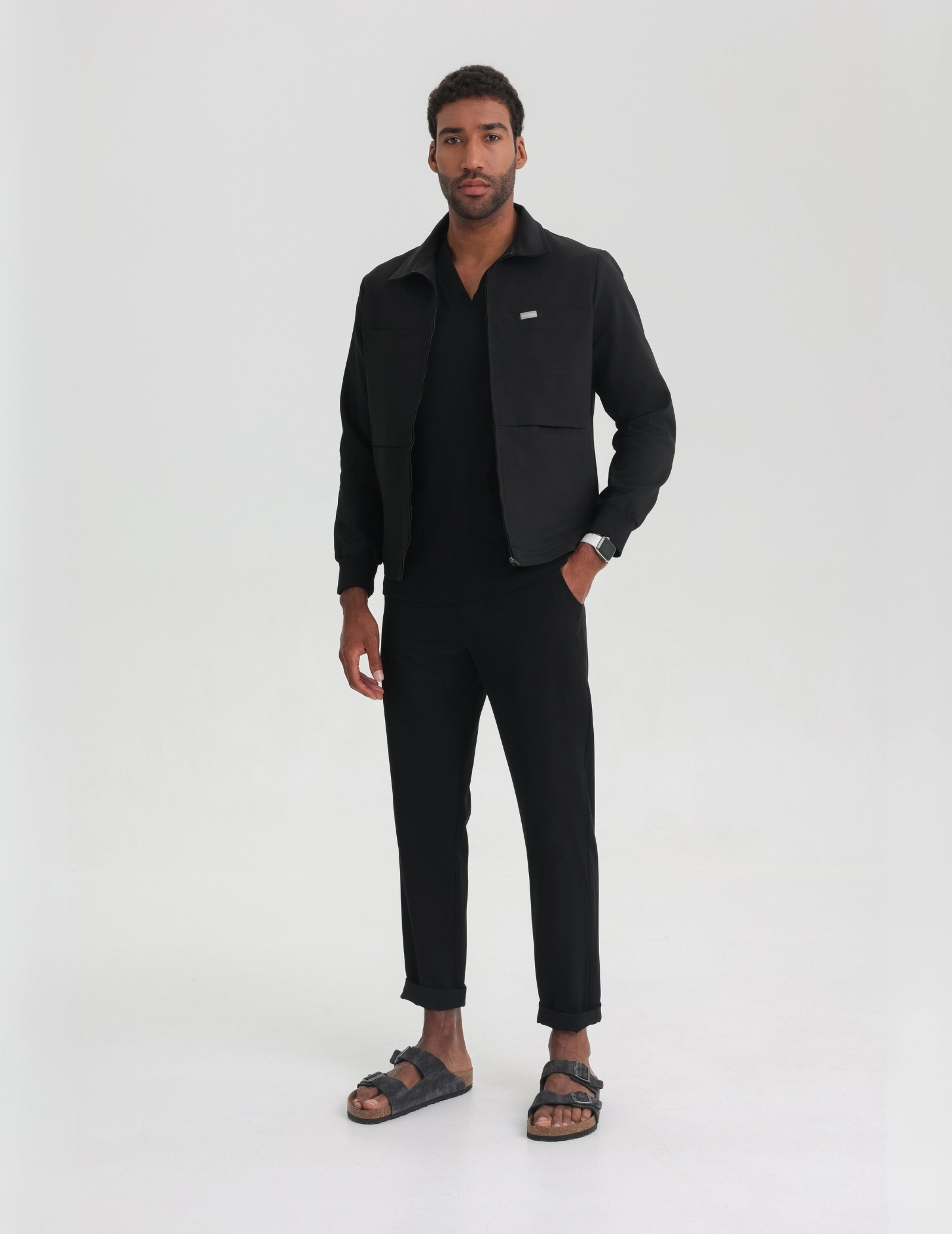 Hunter Pánska Lekárska Bunda - BLACK