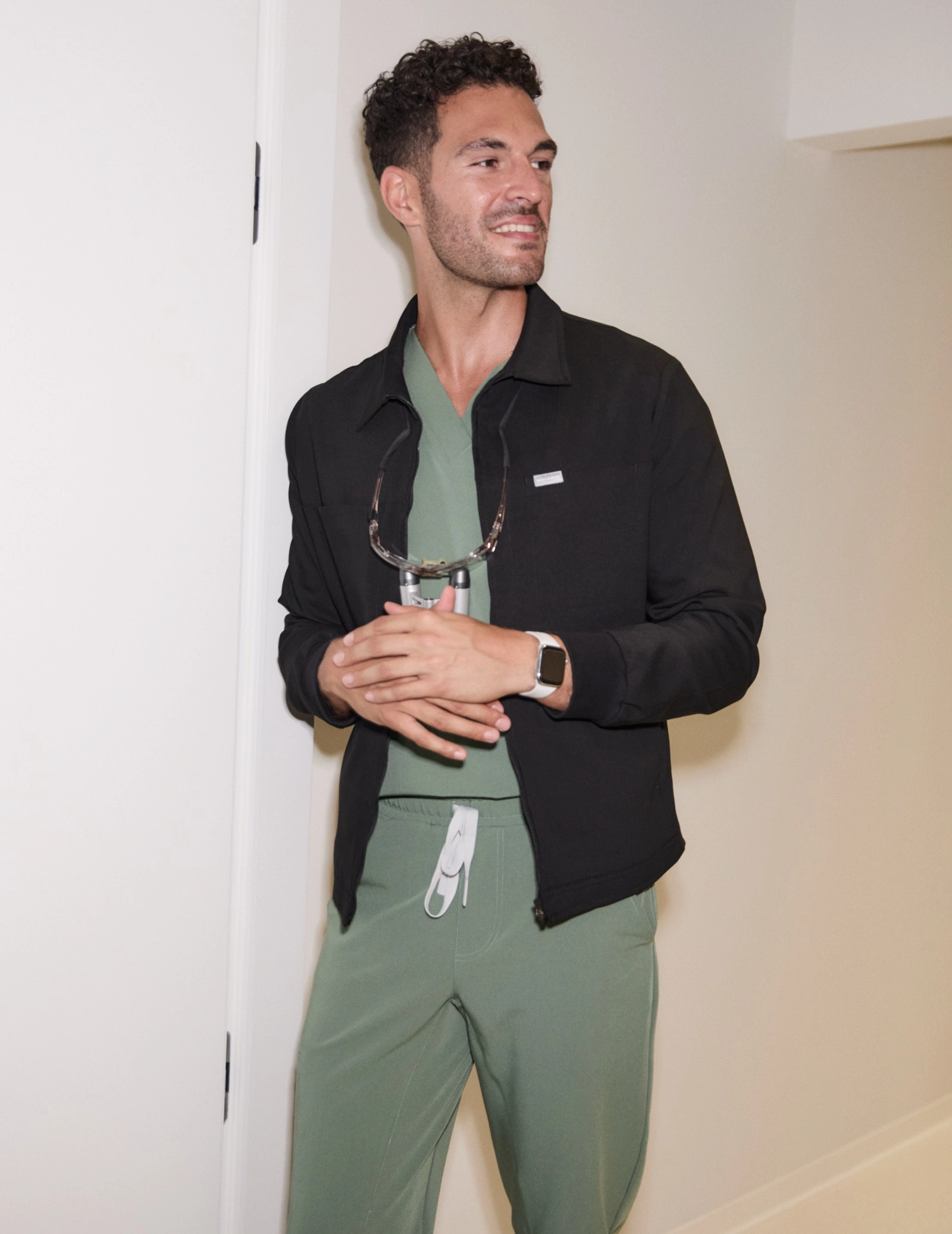 Hunter Pánska Lekárska Bunda - BLACK