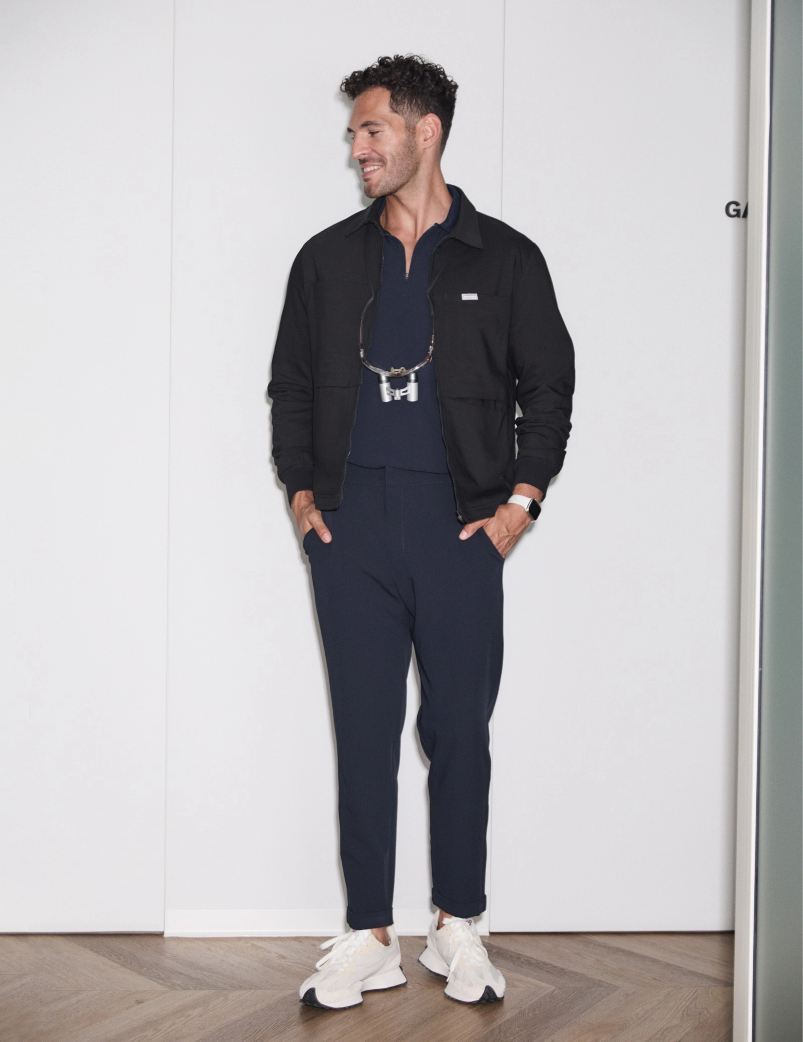 Hunter Pánska Lekárska Bunda - BLACK