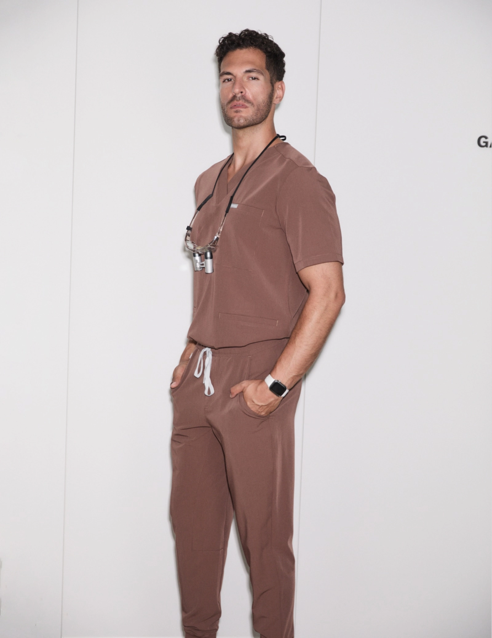 Pánske nohavice Joggers - MILKY BROWN