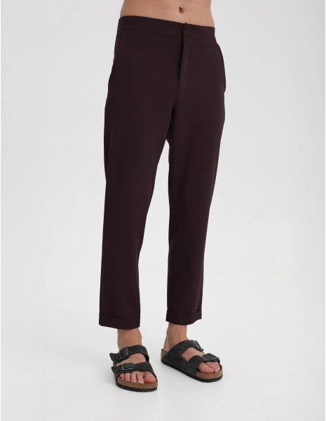 Pánske Lekárske Nohavice Chino - DARK CHOCOLATE