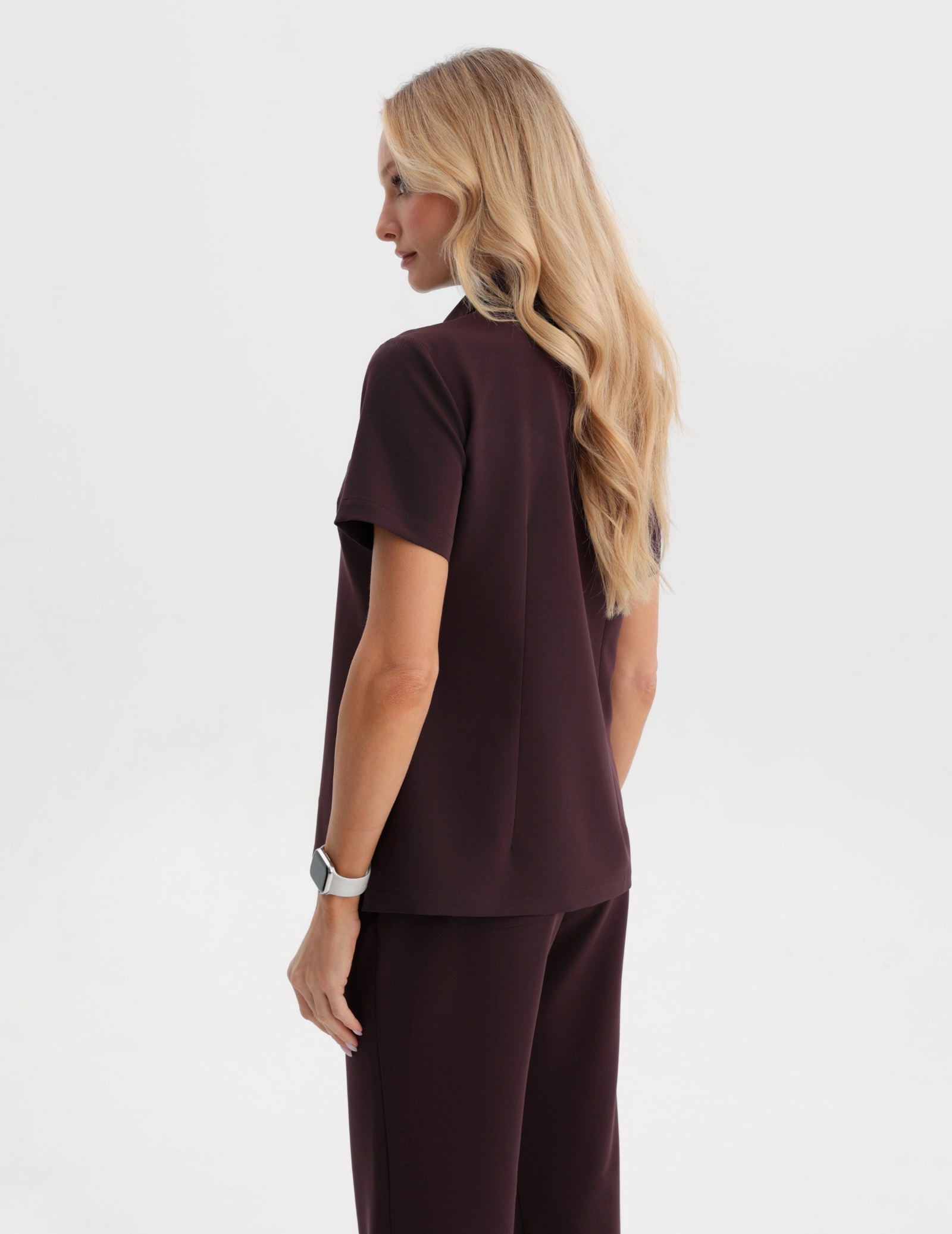 Lekárska Mikina Polo - DARK CHOCOLATE