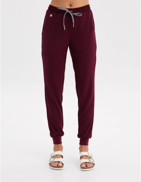 Dámske nohavice Joggers - BURGUNDY