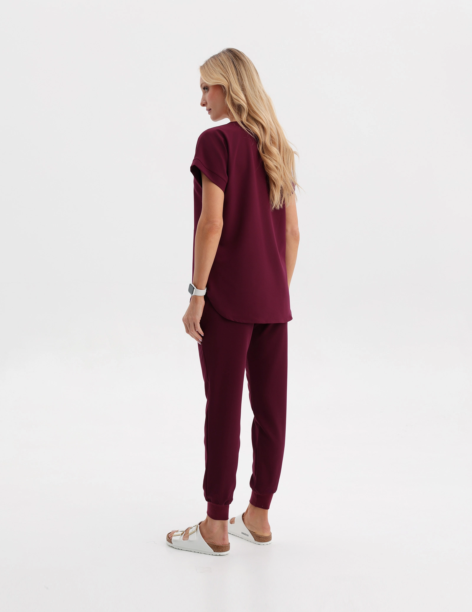 Dámske nohavice Joggers - BURGUNDY