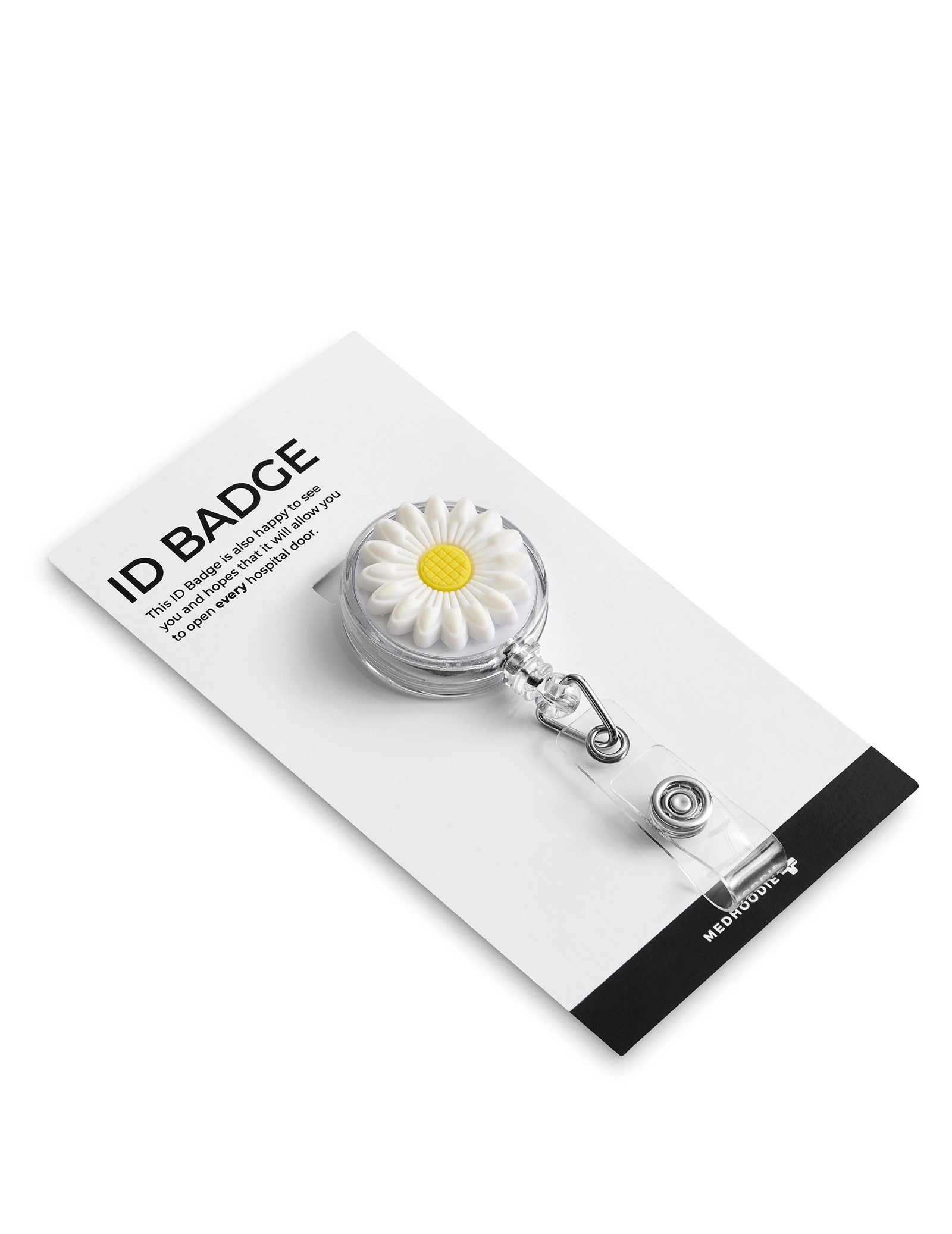ID Badge Holder - DAISY WHITE