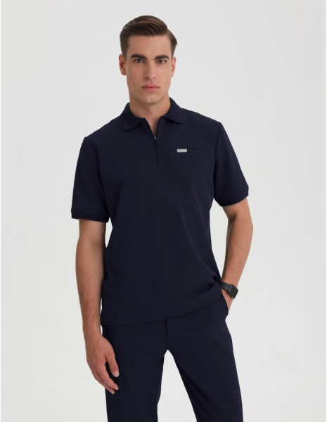 Pánska Lekárska Mikina Polo - DARK NAVY