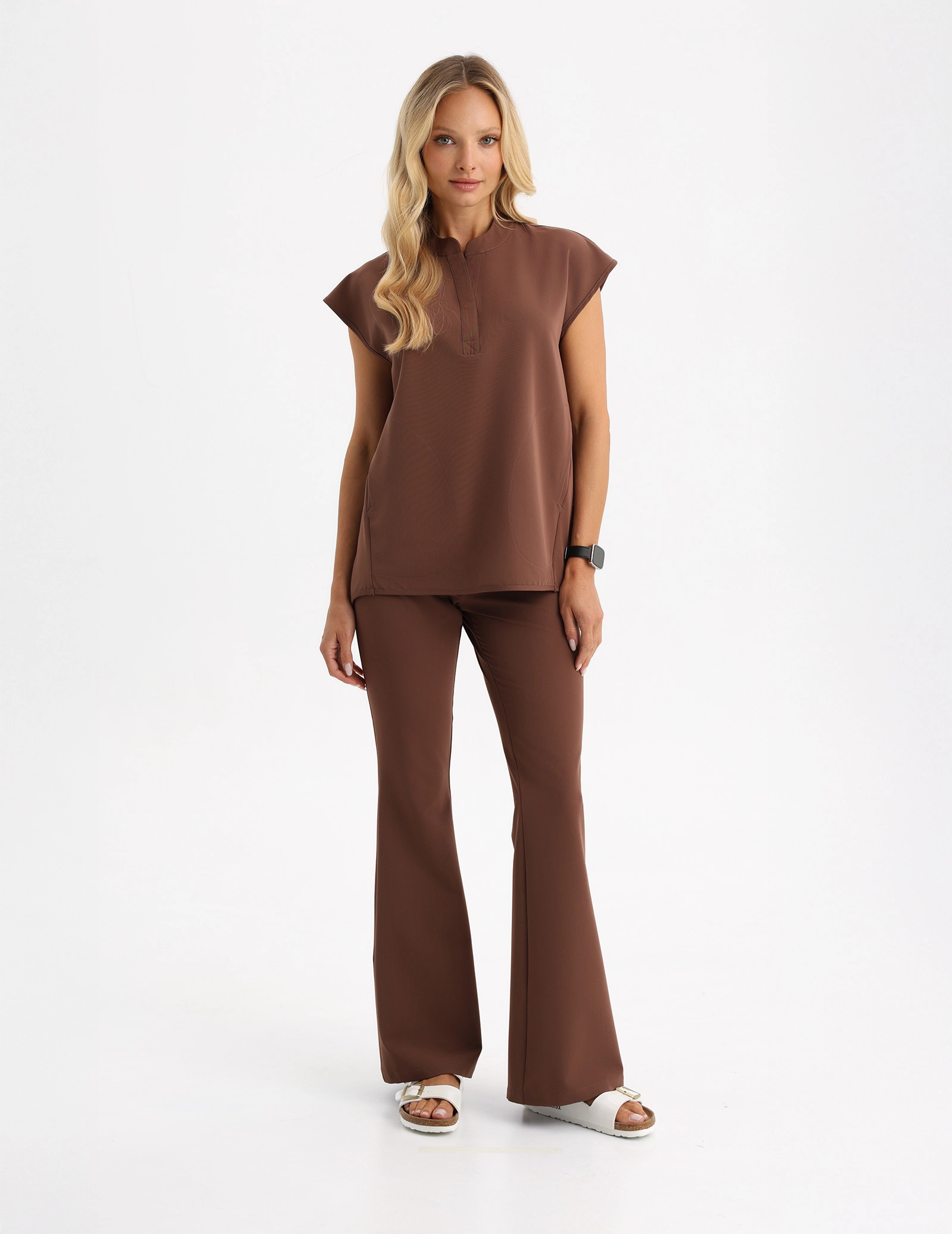 Lekárska Mikina Khloe - MILKY BROWN