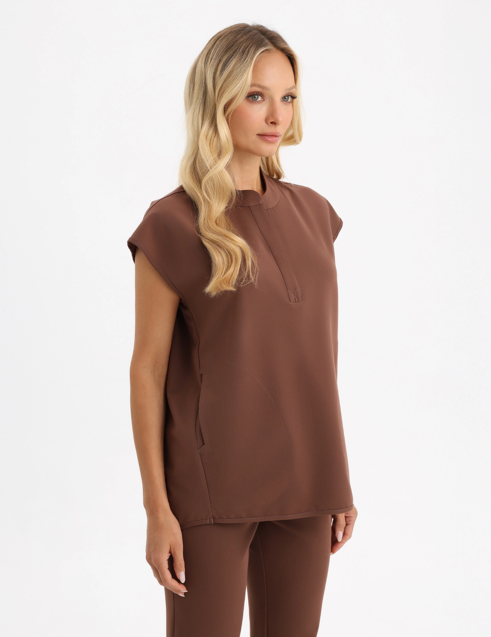 Lekárska Mikina Khloe - MILKY BROWN
