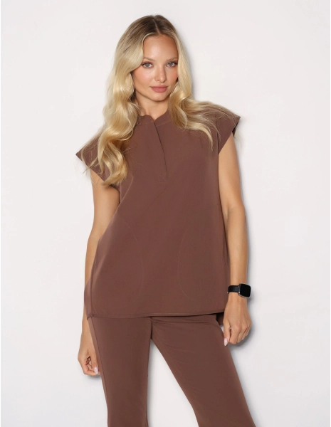 Lekárska Mikina Khloe - MILKY BROWN