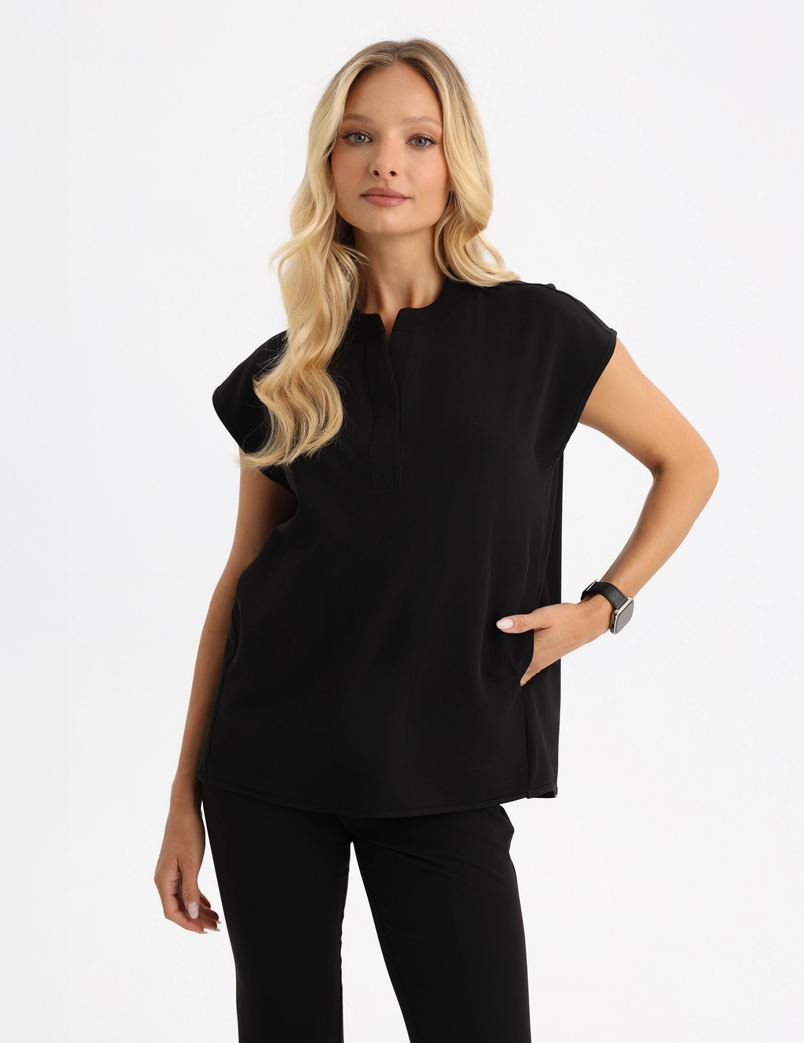 Lekárska Mikina Khloe - BLACK