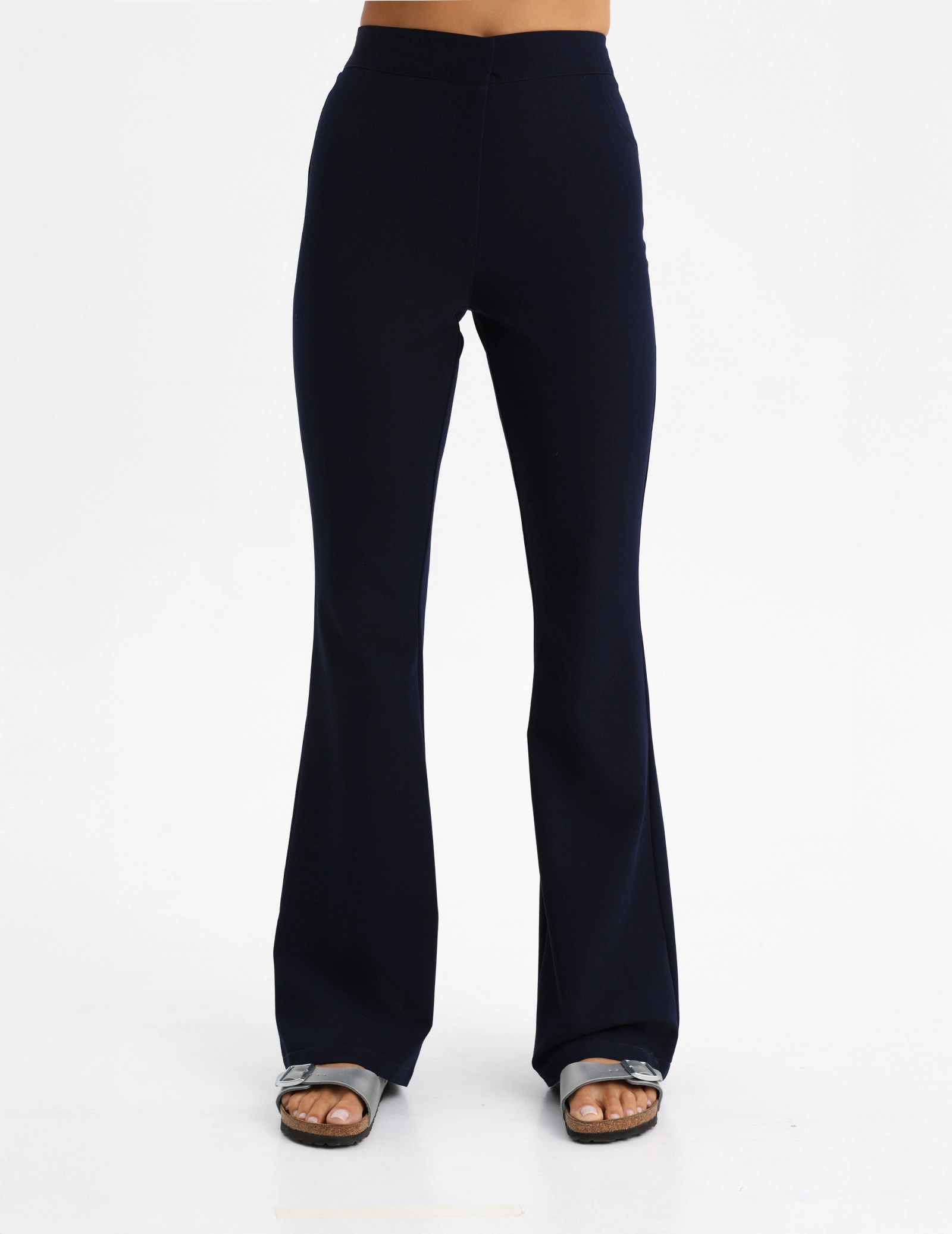 Dámske Lekárske Nohavice Flare - DARK NAVY