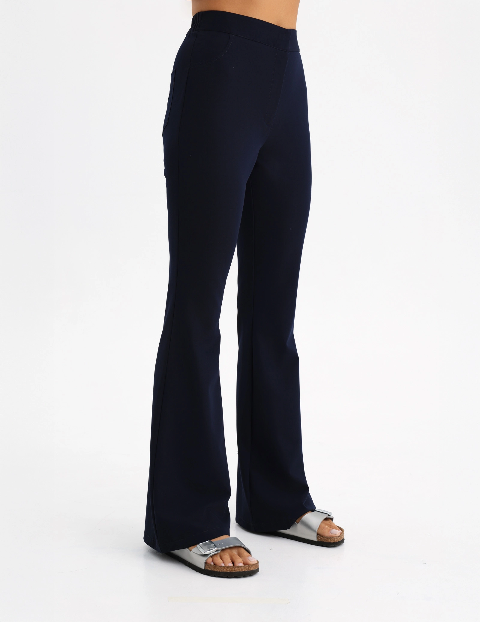 Dámske Lekárske Nohavice Flare - DARK NAVY