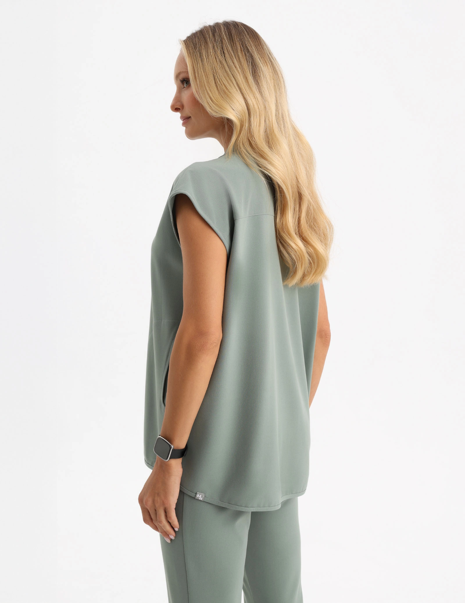 Lekárska Mikina Khloe - DUSTY GREEN