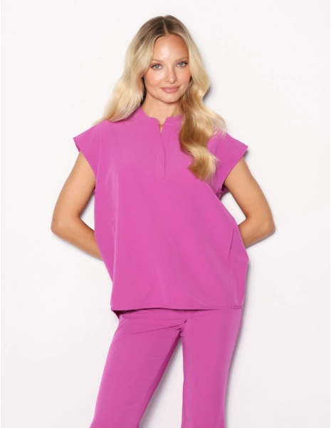 Lekárska Mikina Khloe - ELECTRIC PINK