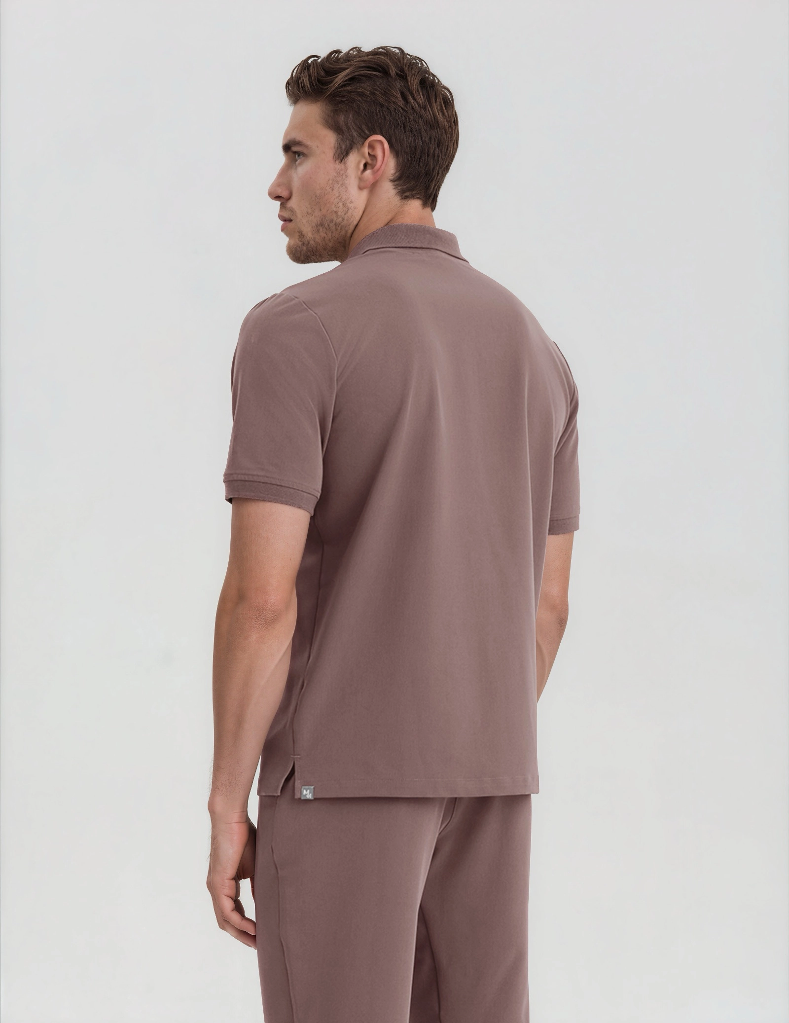 Pánska Lekárska Polo Mikina – MOCHA