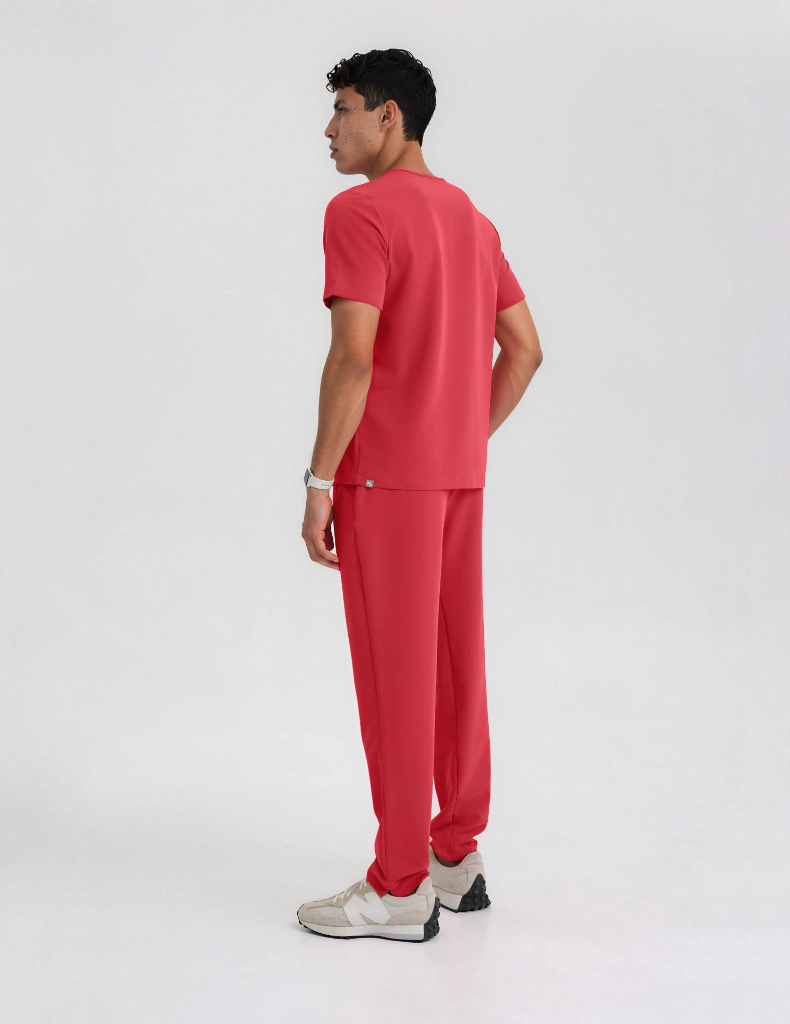 Pánske Lekárske Nohavice Basic - POP RED