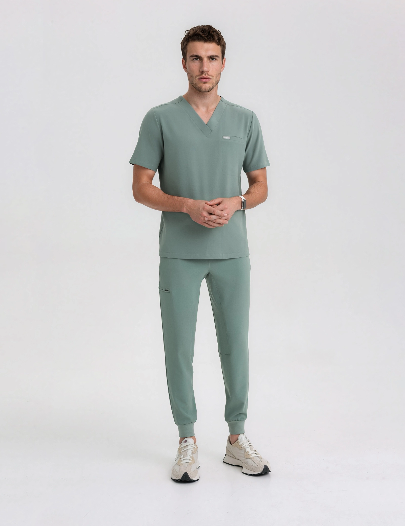 Pánske nohavice Joggers - DUSTY GREEN