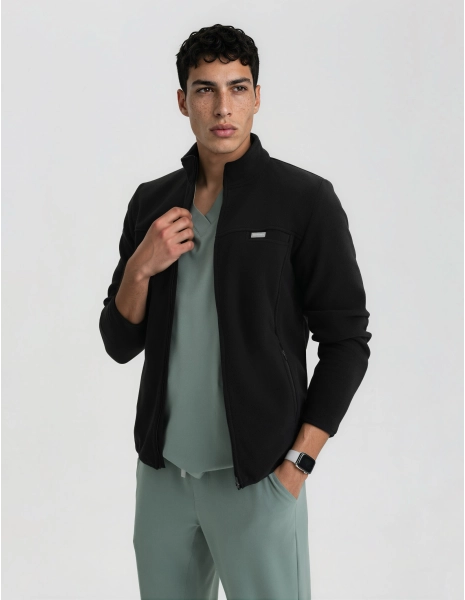 Pánska Fleece Mikina COZY HEAT - BLACK