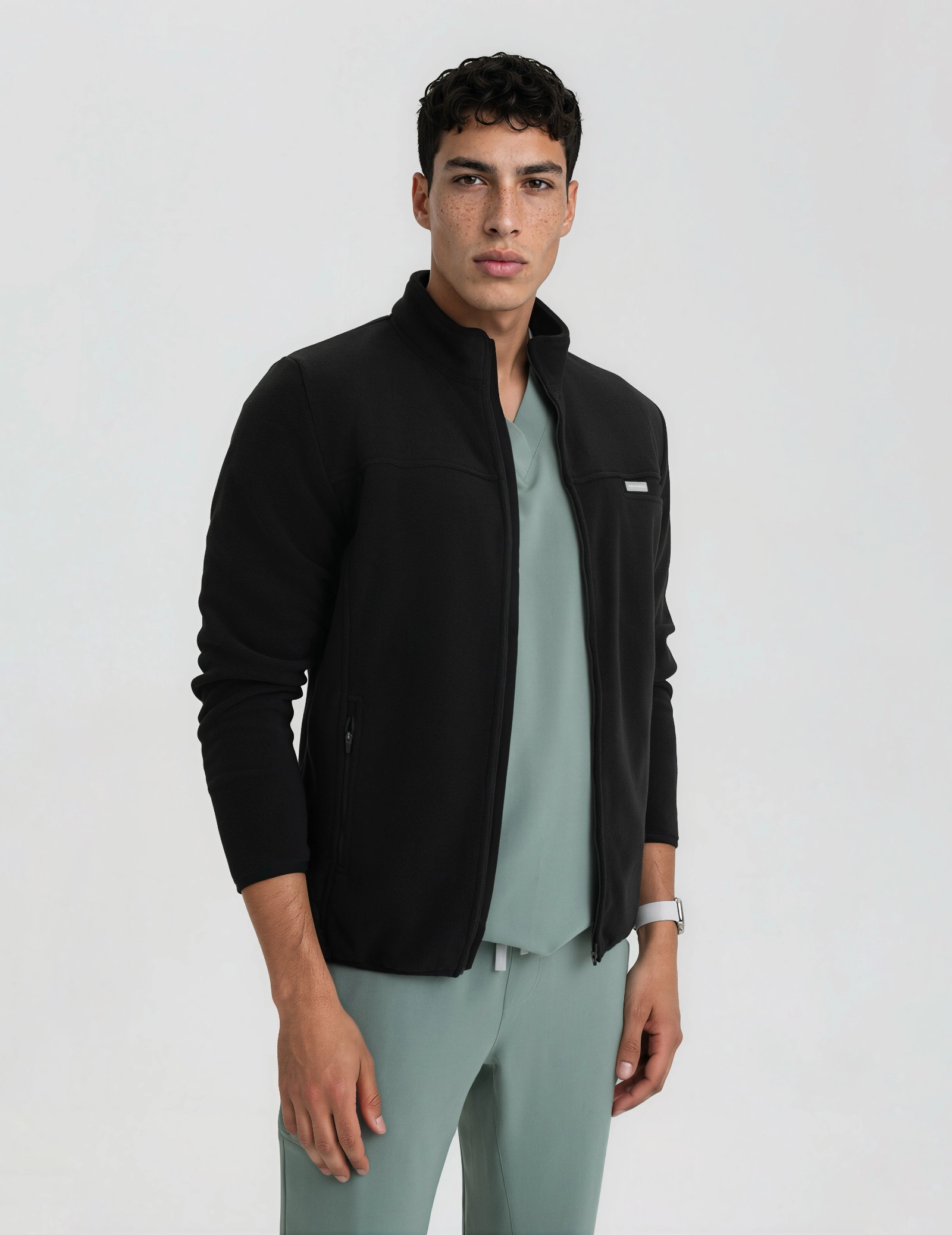Pánska Fleece Mikina COZY HEAT - BLACK