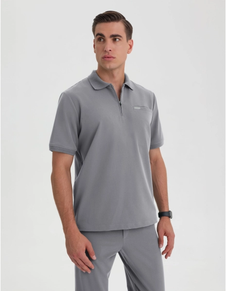 Pánska Lekárska Mikina Polo - SHARK GRAY
